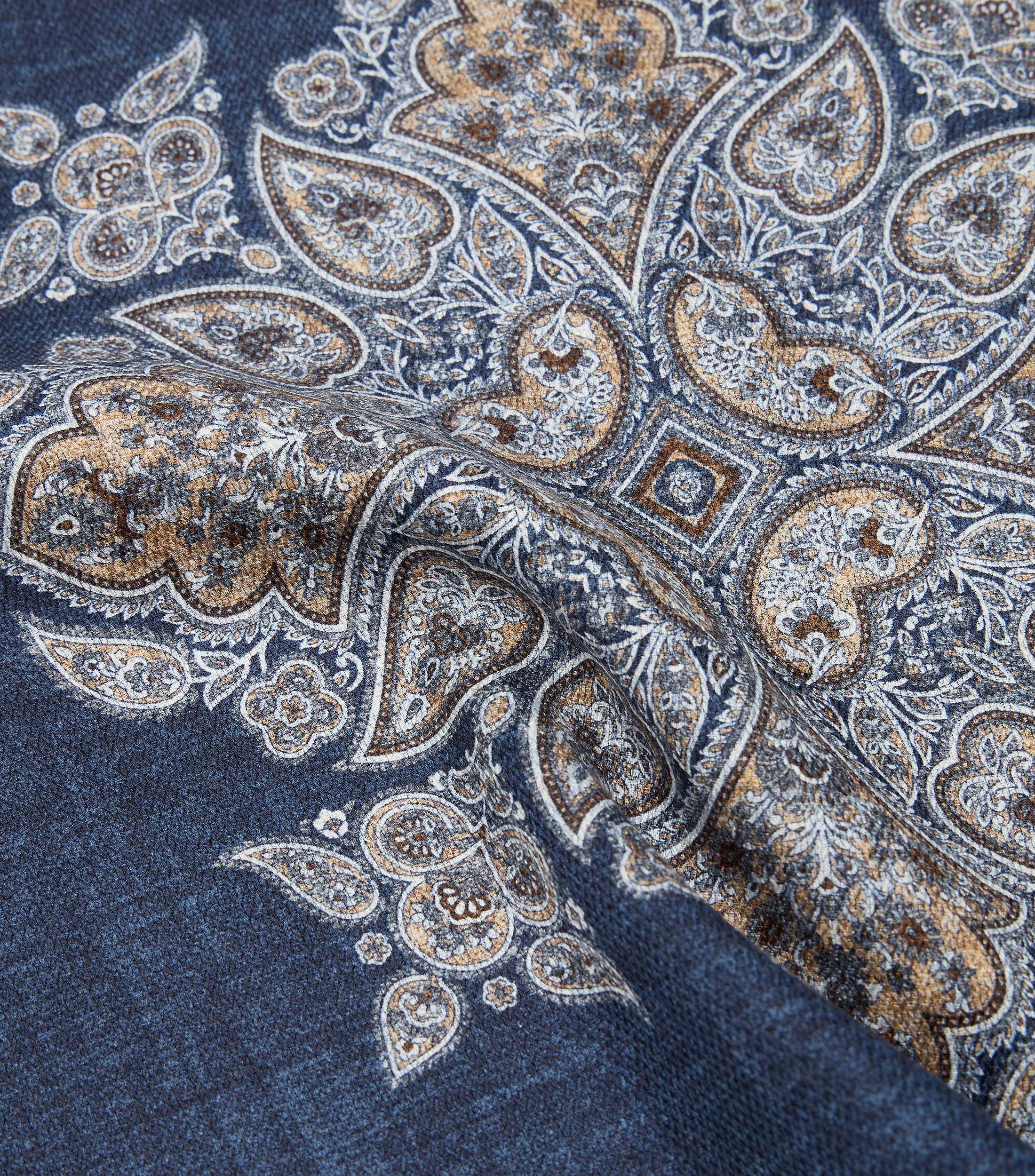 Pañuelo en seda estampado Hombre